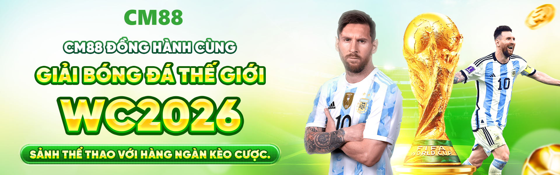 CM88 và OKVIP tiếp tục khẳng định vị thế khi đồng hành cùng các nhãn hàng uy tín trong hành trình World Cup 2026 đầy cảm xúc.
